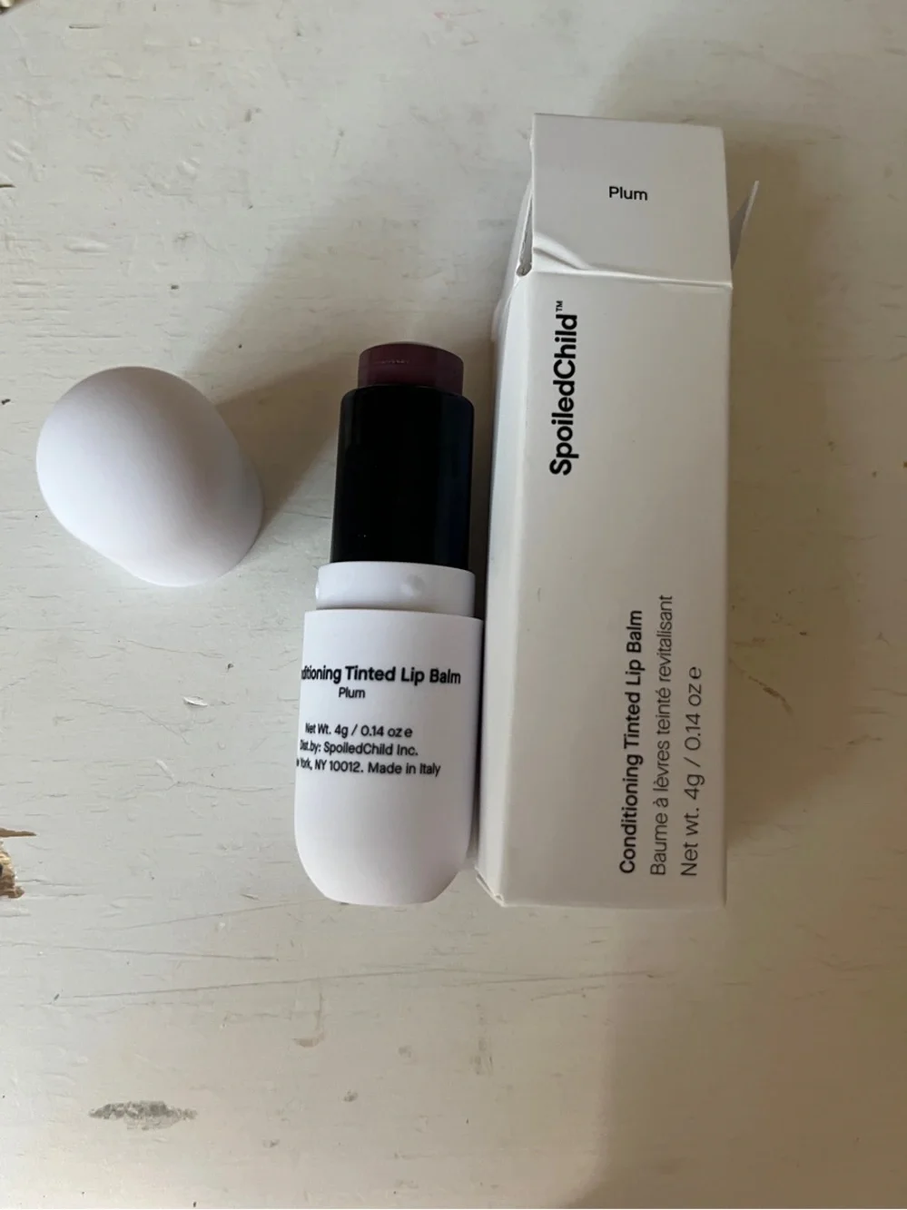 SpoiledChild Conditioning Tinted Lip Balm in Plum